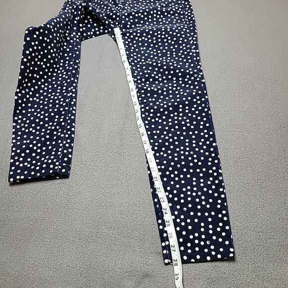 Vineyard Vines Womens Jeans 4 Polka Dot Blue Corduroy Pants - Picture 4 of 16